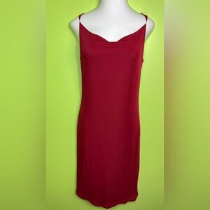 Devan burgundy red vintage dress size L